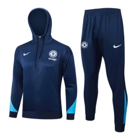 Chelsea Trainingsjackenanzüge 2024-25 - Hoodie Blau