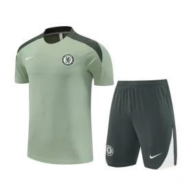 Chelsea Trainingsshirt Anzüge Kinder 2025-26 - Shorts Grün