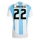 Copa América 2024 Argentinien L.Martinez 22 Heimtrikot