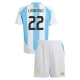 Copa América 2024 Argentinien L.Martinez 22 Heimtrikot Kinder Günstige Fußballtrikots
