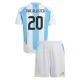 Copa América 2024 Argentinien Mac Allister 20 Heimtrikot Kinder Günstige Fußballtrikots