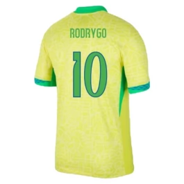 Copa América 2024 Brasilien Rodrygo 10 Heimtrikot Günstige Fußballtrikots
