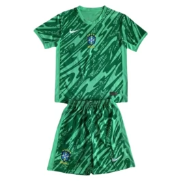 Copa América 2024 Brasilien Torwart Heimtrikot Kinder Günstige Fußballtrikots