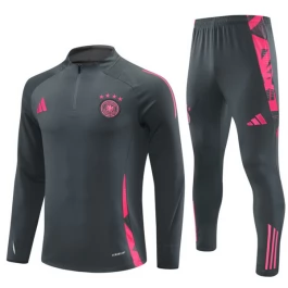Deutschland Trainingsanzüge Kinder 2024-25 - 1-4 Zip Grau Pink
