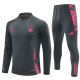 Deutschland Trainingsanzüge Kinder 2024-25 - 1-4 Zip Grau Pink