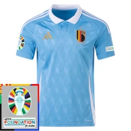 EM 2024 Belgien Auswärtstrikot Günstige Fußballtrikots Patch