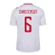 EM 2024 Dänemark Christensen 6 Auswärtstrikot Günstige Fußballtrikots
