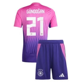 EM 2024 Deutschland Gündoğan 21 Auswärtstrikot Kinder Günstige Fußballtrikots