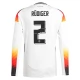 EM 2024 Deutschland Rüdiger 2 Heimtrikot L/S