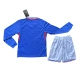 EM 2024 Frankreich Heimtrikot Kinder L/S Günstige Fußballtrikots