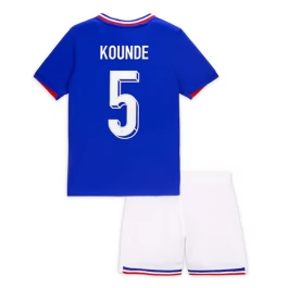 EM 2024 Frankreich Kounde 5 Heimtrikot Kinder