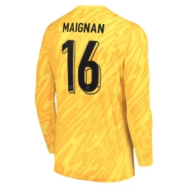 EM 2024 Frankreich Maignan 16 Torwart Heimtrikot L/S Günstige Fußballtrikots