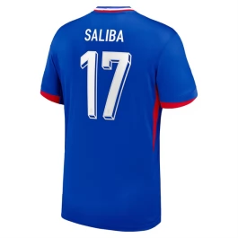 EM 2024 Frankreich Saliba 17 Heimtrikot Günstige Fußballtrikots