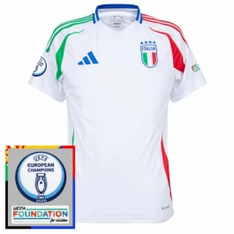 EM 2024 Italien Auswärtstrikot Günstige Fußballtrikots Patch
