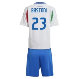 EM 2024 Italien Bastoni 23 Auswärtstrikot Kinder Günstige Fußballtrikots