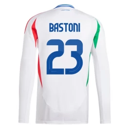 EM 2024 Italien Bastoni 23 Auswärtstrikot L/S Günstige Fußballtrikots