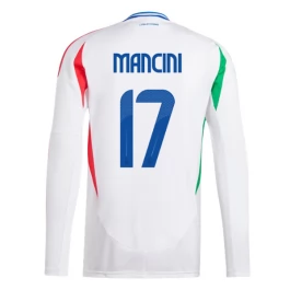 EM 2024 Italien Mancini 17 Auswärtstrikot L/S Günstige Fußballtrikots