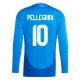 EM 2024 Italien Pellegrini 10 Heimtrikot L/S Günstige Fußballtrikots