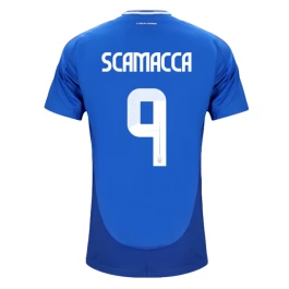 EM 2024 Italien Scamacca 9 Heimtrikot Günstige Fußballtrikots