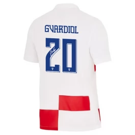 EM 2024 Kroatien Gvardiol 20 Heimtrikot Günstige Fußballtrikots
