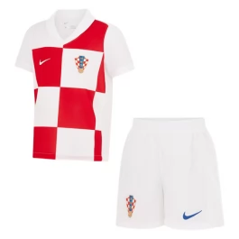 EM 2024 Kroatien Heimtrikot Kinder Günstige Fußballtrikots