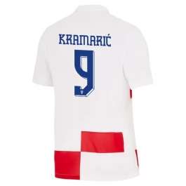 EM 2024 Kroatien Kramarić 9 Heimtrikot Günstige Fußballtrikots