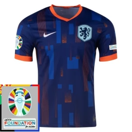 EM 2024 Niederlande Auswärtstrikot Günstige Fußballtrikots Patch
