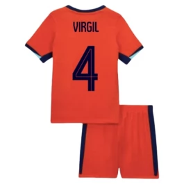 EM 2024 Niederlande Virgil 4 Heimtrikot Kinder Günstige Fußballtrikots