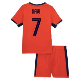 EM 2024 Niederlande Xavi 7 Heimtrikot Kinder Günstige Fußballtrikots