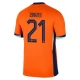 EM 2024 Niederlande Zirkzee 21 Heimtrikot Günstige Fußballtrikots