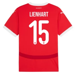 EM 2024 Österreich Lienhart 15 Heimtrikot Günstige Fußballtrikots