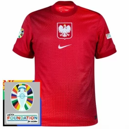 EM 2024 Polen Auswärtstrikot Günstige Fußballtrikots Patch