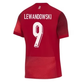 EM 2024 Polen Lewandowski 9 Auswärtstrikot Günstige Fußballtrikots