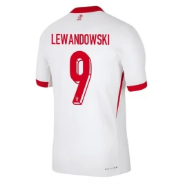 EM 2024 Polen Lewandowski 9 Heimtrikot Günstige Fußballtrikots