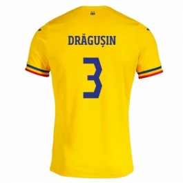 EM 2024 Rumänien Drăgușin 3 Heimtrikot Günstige Fußballtrikots