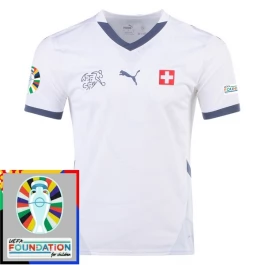 EM 2024 Schweiz Auswärtstrikot Günstige Fußballtrikots Patch