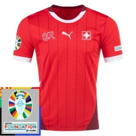 EM 2024 Schweiz Heimtrikot Günstige Fußballtrikots Patch