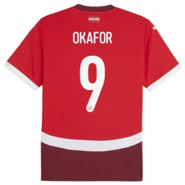 EM 2024 Schweiz Okafor 9 Heimtrikot Günstige Fußballtrikots