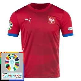 EM 2024 Serbien Heimtrikot Günstige Fußballtrikots Patch