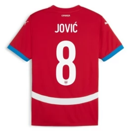 EM 2024 Serbien Jović 8 Heimtrikot Günstige Fußballtrikots