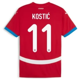 EM 2024 Serbien Kostić 11 Heimtrikot Günstige Fußballtrikots
