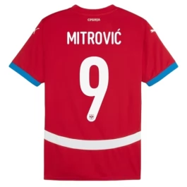 EM 2024 Serbien Mitrović 9 Heimtrikot Günstige Fußballtrikots