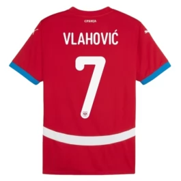 EM 2024 Serbien Vlahović 7 Heimtrikot Günstige Fußballtrikots