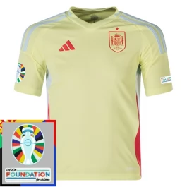 EM 2024 Spanien Auswärtstrikot Günstige Fußballtrikots Patch