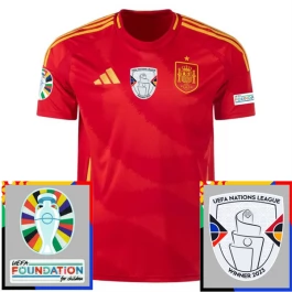 EM 2024 Spanien Heimtrikot Günstige Fußballtrikots Patches