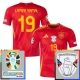 EM 2024 Spanien Lamine Yamal 19 Heimtrikot Günstige Fußballtrikots Patch