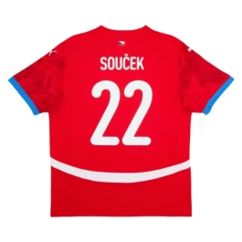 EM 2024 Tschechien Souček 22 Heimtrikot Günstige Fußballtrikots