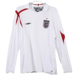 England Heimtrikot Retro 2006 L/S Günstige Fußballtrikots