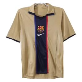 FC Barcelona Auswärtstrikot Retro 2001-2002 Günstige Fußballtrikots