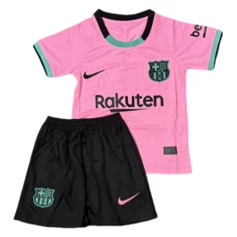 FC Barcelona Ausweichtrikot Kinder Retro 2020-21 Günstige Fußballtrikots